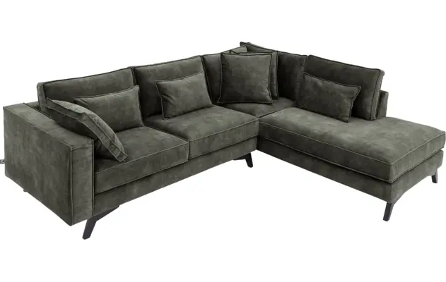 Goossens hoekbank chambre groen stof - 8235613-goossens-chambre-bank-stof-groen-05
