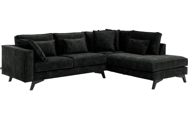 Goossens hoekbank chambre zwart stof - 8235614-goossens-chambre-bank-stof-zwart-02