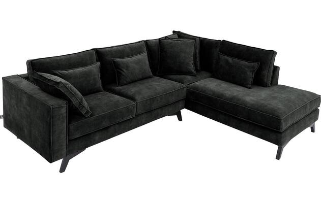 Goossens hoekbank chambre zwart stof - 8235614-goossens-chambre-bank-stof-zwart-05