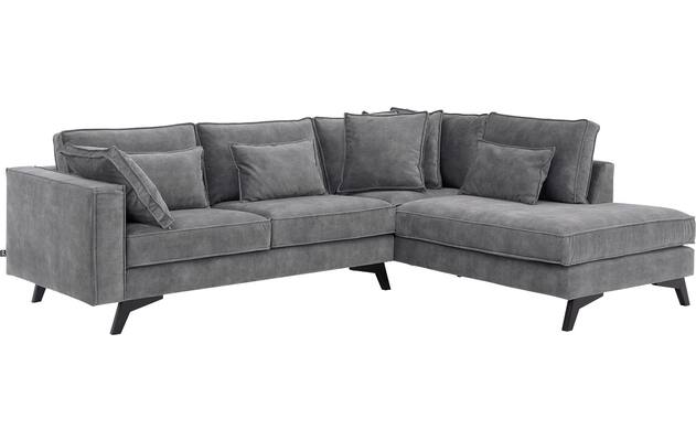 Goossens hoekbank chambre grijs stof - 8235617-goossens-chambre-bank-stof-grijs-02