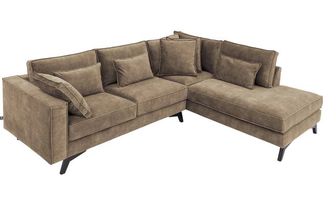 Goossens hoekbank chambre bruin stof - 8235619-goossens-chambre-bank-stof-bruin-05