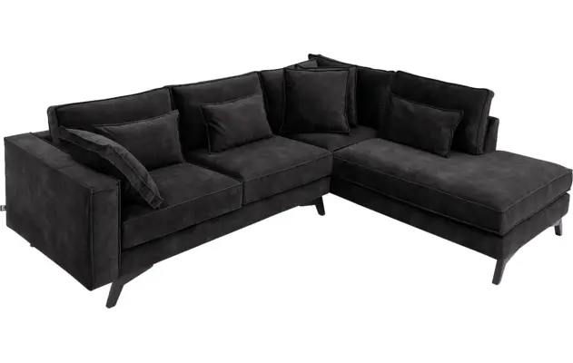 Goossens hoekbank chambre grijs stof - 8235625-goossens-chambre-bank-stof-grijs-05