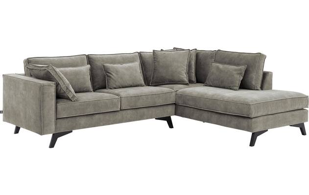 Goossens hoekbank chambre grijs stof - 8235627-goossens-chambre-bank-stof-grijs-02
