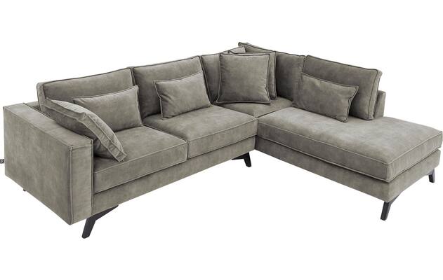 Goossens hoekbank chambre grijs stof - 8235627-goossens-chambre-bank-stof-grijs-05