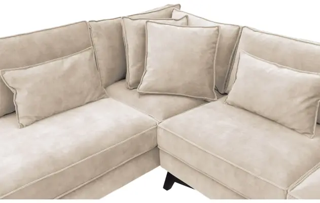 Goossens hoekbank chambre beige stof - 8235631-goossens-chambre-bank-stof-bruin-06