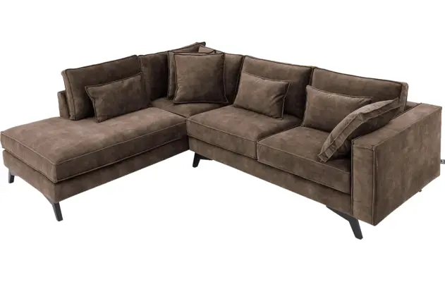 Goossens hoekbank chambre bruin stof - 8235633-goossens-chambre-bank-stof-bruin-05