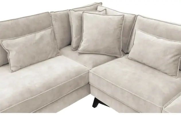 Goossens hoekbank chambre bruin stof - 8235634-goossens-chambre-bank-stof-bruin-06