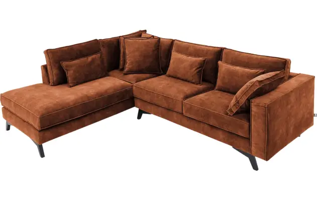 Goossens hoekbank chambre bruin stof - 8235635-goossens-chambre-bank-stof-bruin-05