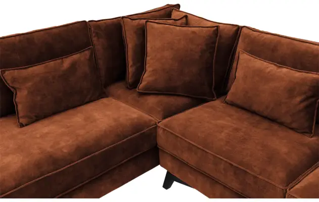 Goossens hoekbank chambre bruin stof - 8235635-goossens-chambre-bank-stof-bruin-06