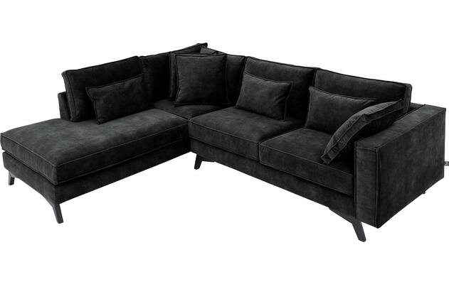 Goossens hoekbank chambre zwart stof - 8235639-goossens-chambre-bank-stof-zwart-05