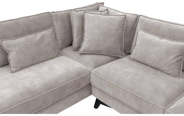 Goossens hoekbank chambre grijs stof - 8235641-goossens-chambre-bank-stof-grijs-06