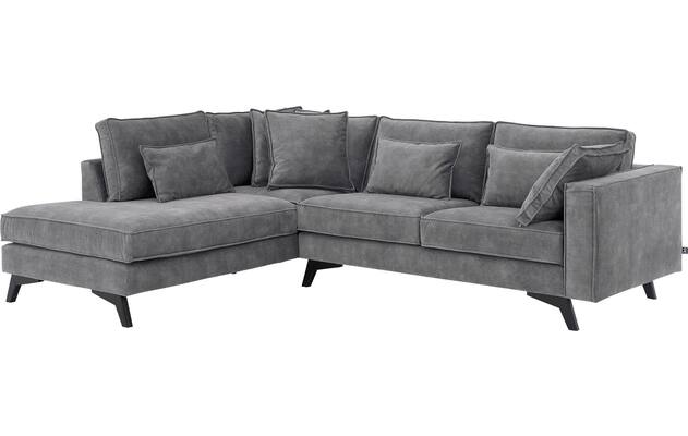 Goossens hoekbank chambre grijs stof - 8235642-goossens-chambre-bank-stof-grijs-02