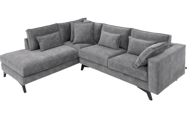 Goossens hoekbank chambre grijs stof - 8235642-goossens-chambre-bank-stof-grijs-05