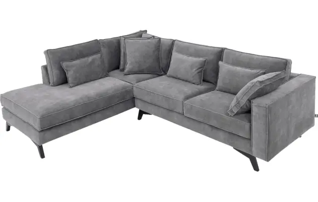 Goossens hoekbank chambre grijs stof - 8235642-goossens-chambre-bank-stof-grijs-05