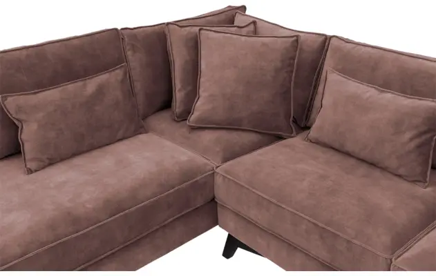 Goossens hoekbank chambre roze stof - 8235643-goossens-chambre-bank-stof-roze-06