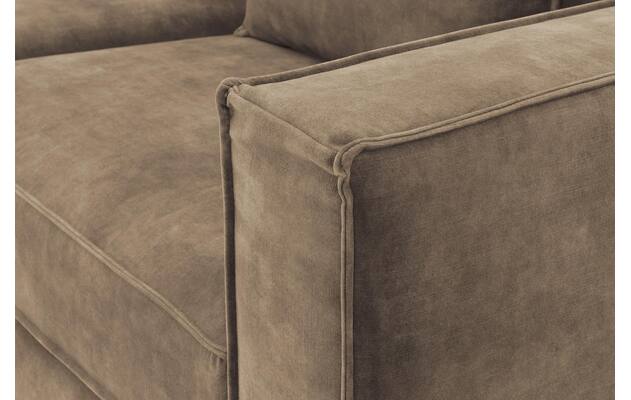 Goossens hoekbank chambre bruin stof - 8235644-goossens-chambre-bank-stof-bruin-07