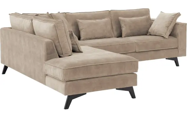 Goossens hoekbank chambre beige stof - 8235646-goossens-chambre-bank-stof-bruin-04