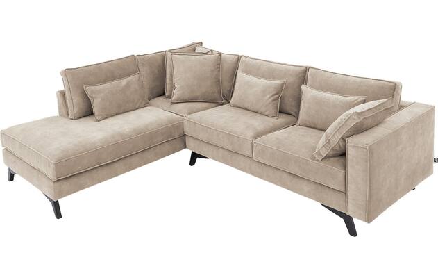 Goossens hoekbank chambre beige stof - 8235646-goossens-chambre-bank-stof-bruin-05
