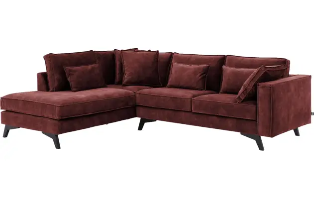 Goossens hoekbank chambre rood stof - 8235647-goossens-chambre-bank-stof-rood-02