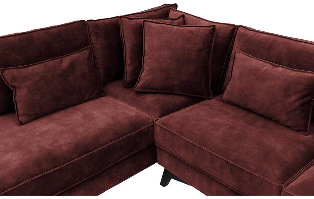 Goossens hoekbank chambre rood stof - 8235647-goossens-chambre-bank-stof-rood-06