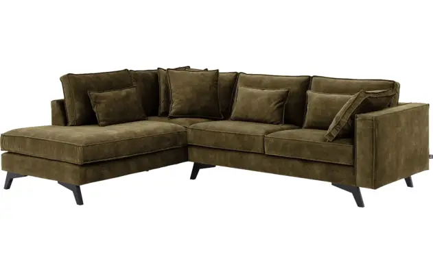 Goossens hoekbank chambre groen stof - 8235649-goossens-chambre-bank-stof-groen-02