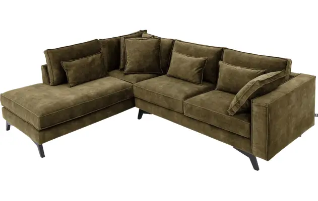 Goossens hoekbank chambre groen stof - 8235649-goossens-chambre-bank-stof-groen-05