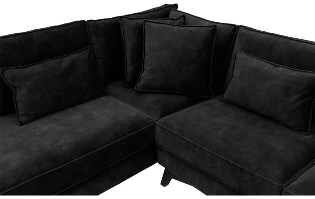 Goossens hoekbank chambre grijs stof - 8235650-goossens-chambre-bank-stof-grijs-06