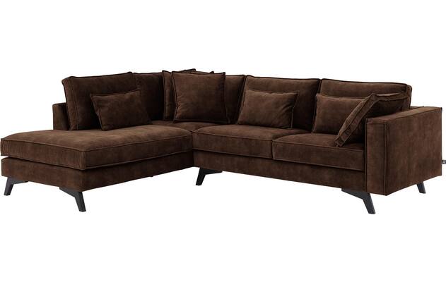 Goossens hoekbank chambre bruin stof - 8235651-goossens-chambre-bank-stof-bruin-02