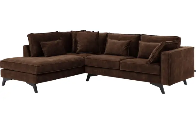 Goossens hoekbank chambre bruin stof - 8235651-goossens-chambre-bank-stof-bruin-02