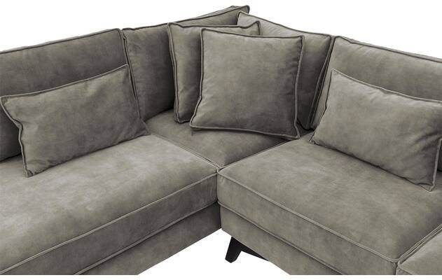 Goossens hoekbank chambre grijs stof - 8235652-goossens-chambre-bank-stof-grijs-06