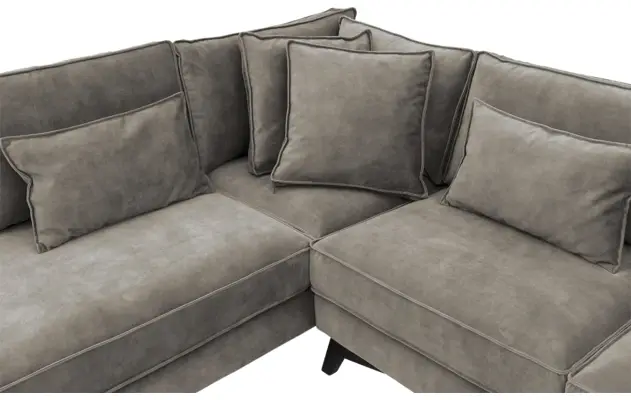 Goossens hoekbank chambre grijs stof - 8235652-goossens-chambre-bank-stof-grijs-06