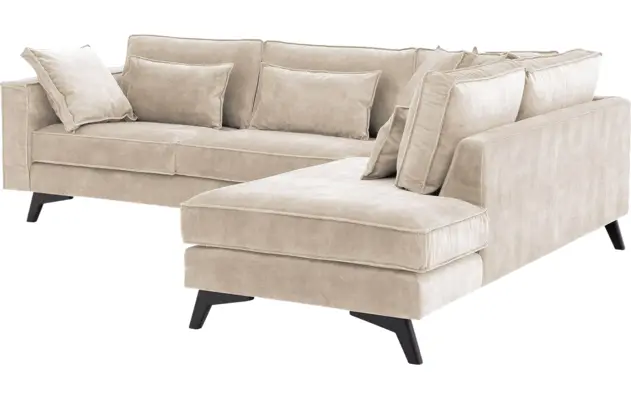 Goossens hoekbank chambre beige stof - 8235656-goossens-chambre-bank-stof-bruin-04