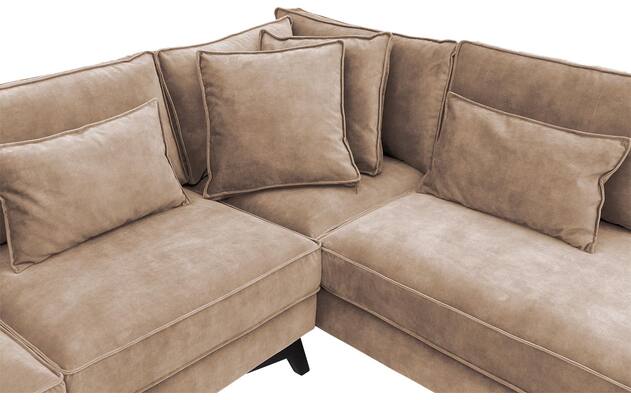 Goossens hoekbank chambre bruin stof - 8235657-goossens-chambre-bank-stof-bruin-06