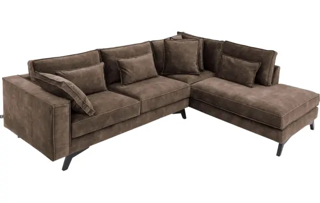 Goossens hoekbank chambre bruin stof - 8235658-goossens-chambre-bank-stof-bruin-05