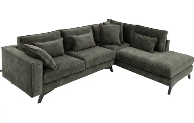 Goossens hoekbank chambre groen stof - 8235663-goossens-chambre-bank-stof-groen-05