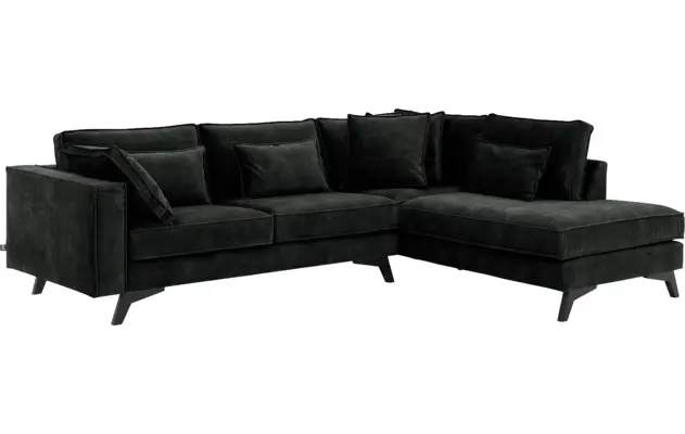 Goossens hoekbank chambre zwart stof - 8235664-goossens-chambre-bank-stof-zwart-02