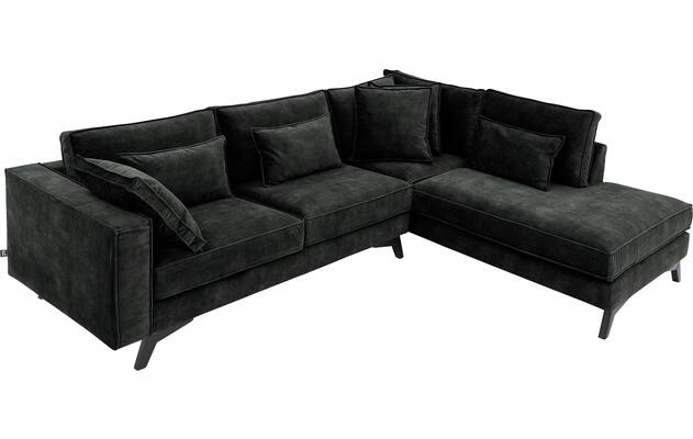 Goossens hoekbank chambre zwart stof - 8235664-goossens-chambre-bank-stof-zwart-05