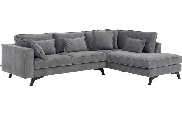Goossens hoekbank chambre grijs stof - 8235667-goossens-chambre-bank-stof-grijs-02
