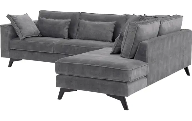 Goossens hoekbank chambre grijs stof - 8235667-goossens-chambre-bank-stof-grijs-04
