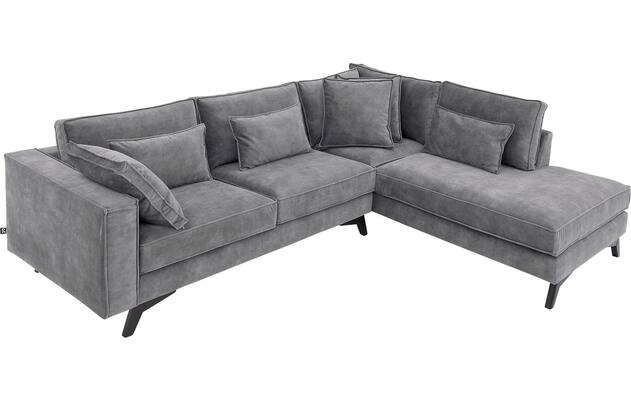 Goossens hoekbank chambre grijs stof - 8235667-goossens-chambre-bank-stof-grijs-05
