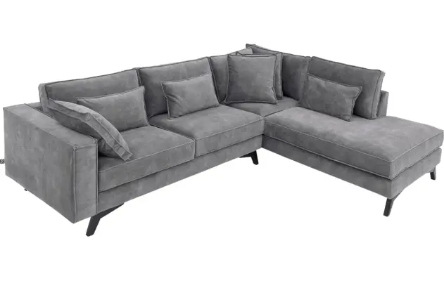 Goossens hoekbank chambre grijs stof - 8235667-goossens-chambre-bank-stof-grijs-05