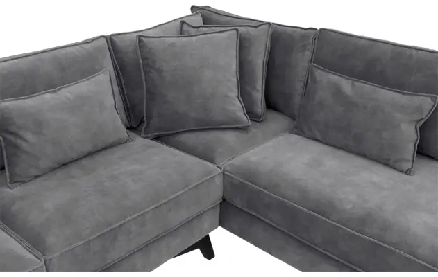 Goossens hoekbank chambre grijs stof - 8235667-goossens-chambre-bank-stof-grijs-06