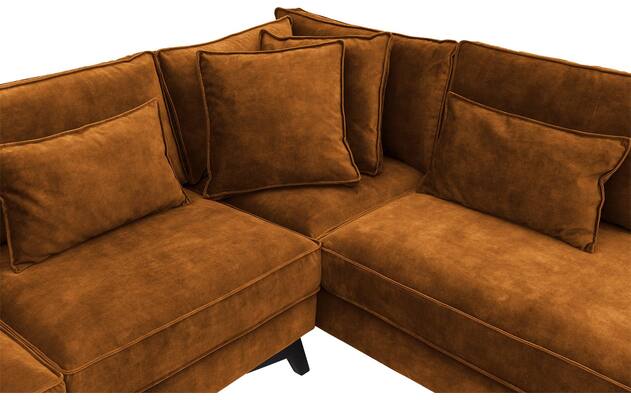 Goossens hoekbank chambre bruin stof - 8235670-goossens-chambre-bank-stof-bruin-06