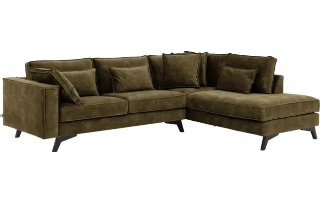 Goossens hoekbank chambre groen stof - 8235674-goossens-chambre-bank-stof-groen-02
