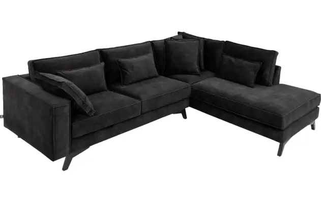 Goossens hoekbank chambre grijs stof - 8235675-goossens-chambre-bank-stof-grijs-05