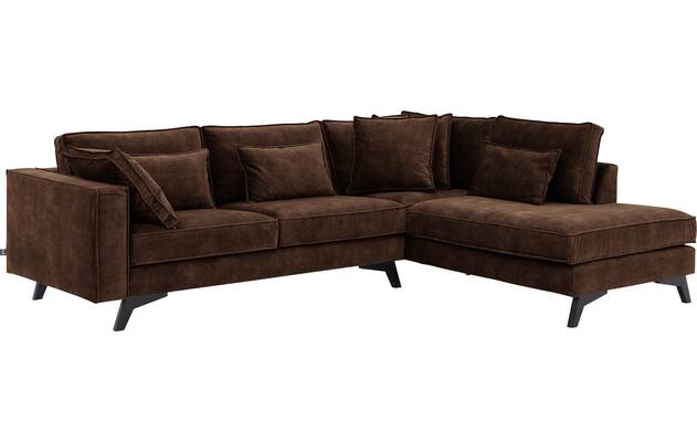 Goossens hoekbank chambre bruin stof - 8235676-goossens-chambre-bank-stof-bruin-02