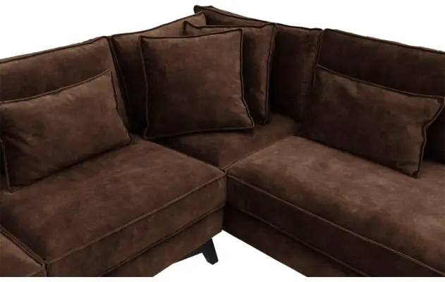Goossens hoekbank chambre bruin stof - 8235676-goossens-chambre-bank-stof-bruin-06