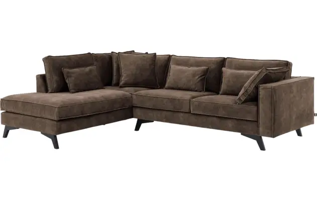 Goossens hoekbank chambre bruin stof - 8235683-goossens-chambre-bank-stof-bruin-02