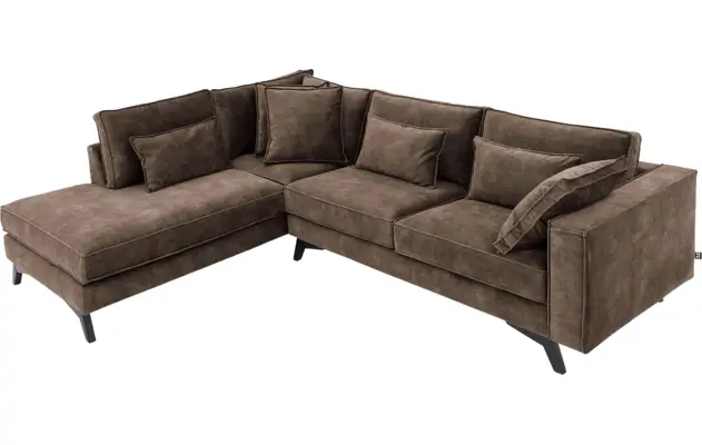 Goossens hoekbank chambre bruin stof - 8235683-goossens-chambre-bank-stof-bruin-05