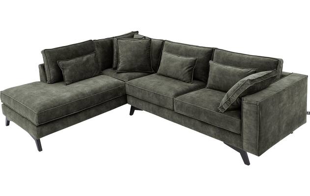Goossens hoekbank chambre groen stof - 8235688-goossens-chambre-bank-stof-groen-05